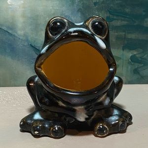 𓆏  Vintage Ceramic Frog Sponge Holder 𓆏